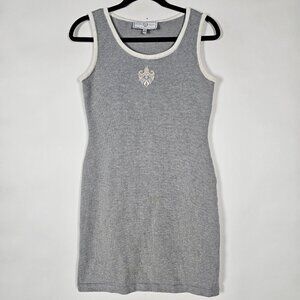 Vintage St John Sport Knit Sheath Womens Size P Petite Sleeveless Tank Dress